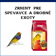 zrniny pre spevavce a drobné exoty